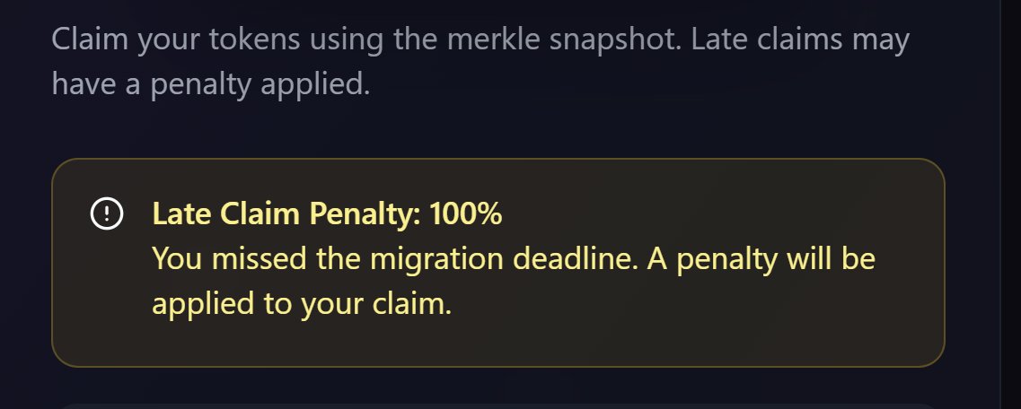 JayTheOperator's tweet photo. @BlockArrow_ @Cryptopumped1 @MigrateFun Same didn't know this was happening til today, hefty penalty ouch https://t.co/2s4ID0NAhi