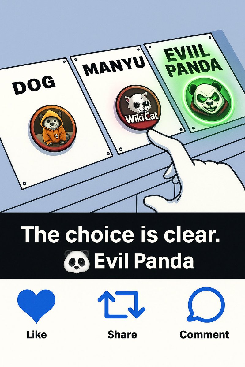 EVILPANDAREAL's tweet photo. Which one did you select?
#evilpanda #PNDX #moonshot #SolanaMemeCoin https://t.co/DOBnQ4FQ7Z
