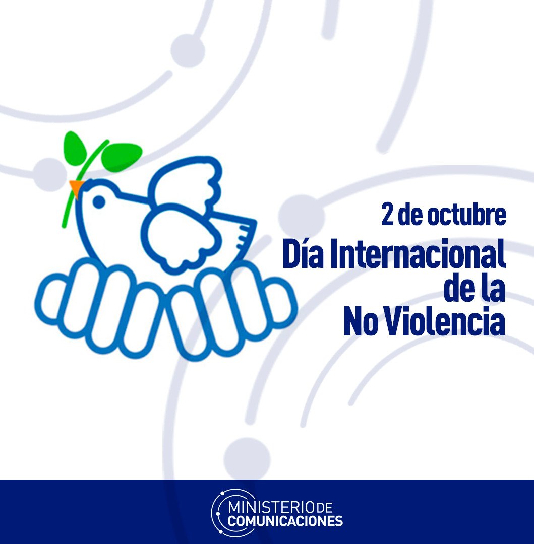 MayraArevich's tweet photo. En #Cuba defendemos la paz. En el Día Internacional por la No Violencia, reafirmamos compromiso con el respeto a la vida como pilar de nuestra Revolución y exigimos cese la guerra y cualquier forma de violencia vs. los pueblos. #CubaPorLaPaz 
#FreePalestine 
#CubaConVenezuela https://t.co/1asmeusJ85