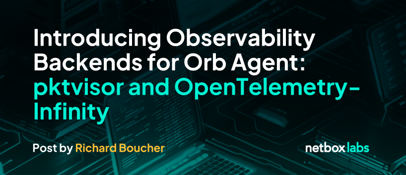 New observability backends for Orb agent: pktvisor and OpenTelemetry-Infinity.

One agent now handles both discovery &amp; observability. pktvisor analyzes traffic at the edge, OpenTelemetry-Infinity collects application telemetry.

Read more here: hubs.ly/Q03L_9SC0