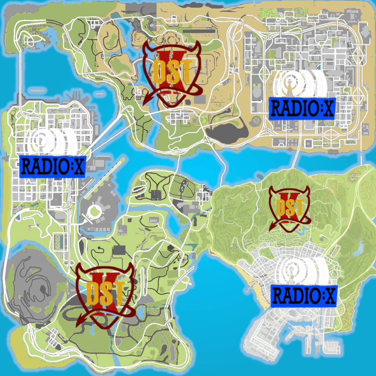 The only correct, canonical way to listen to music in GTA San Andreas.