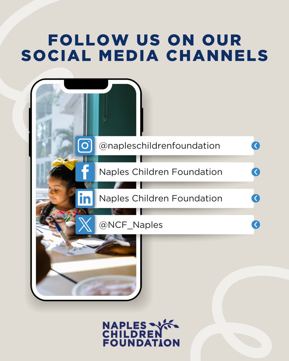 NCF_Naples's tweet photo. Follow Naples Children Foundation and see how we’re making a difference in the lives of children and families in Collier County every day! https://t.co/MFbn695FOt