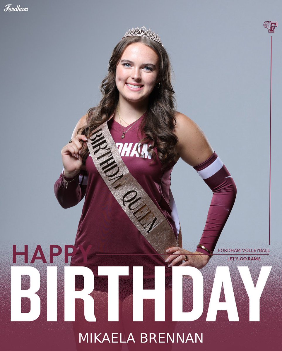 FordhamVB's tweet photo. Big Birthday hugs for Mikaela!π
Wishing you the happiest year ahead!π
#ramily #birthday #fordhamvb https://t.co/sZvTnLKJSi