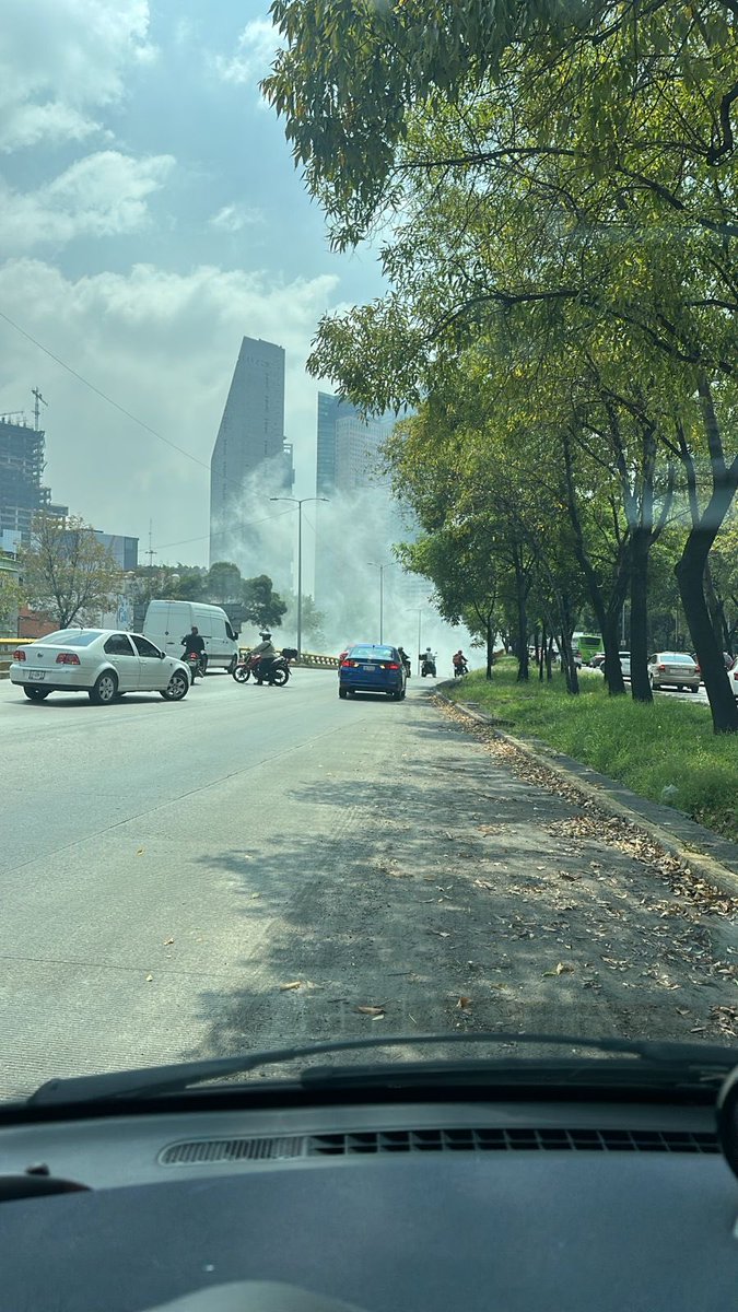 Pipa con fuga de gas en Circuito Interior hoy 12:55