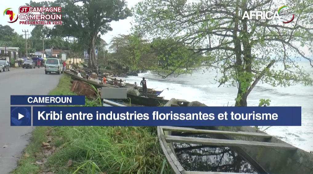 🇨🇲#Cameroun, Nichée au bord de l’océan Atlantique, #Kribi séduit par ses plages de sable fin et ses eaux turquoise. Chaque année, visiteurs et vacanciers viennent profiter du soleil et de l’atmosphère détendue. Petite ville côtière du Cameroun , Kribi est située à la croisée de