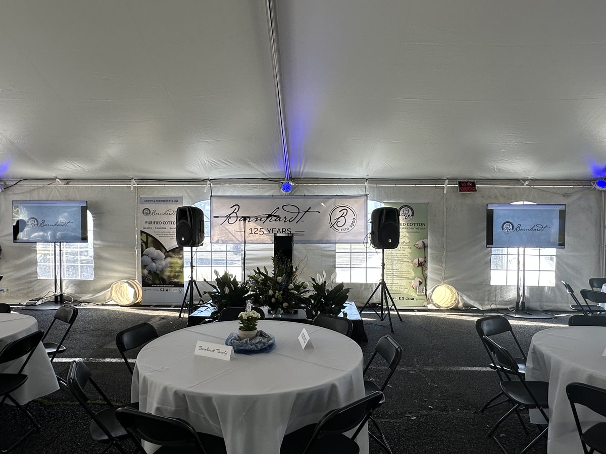 CottonBarnhardt's tweet photo. What a day! Today, we celebrated and honored Barnhardt’s 125 years of innovation, dedication, and growth. A huge thank you to everyone who has been part of this journey.
#Barnhardt #125yearsofBarnhardt #Barnhardtlegacy #celebrating125years #trustedcotton #Barnhardtcotton https://t.co/lY5u8wblbC