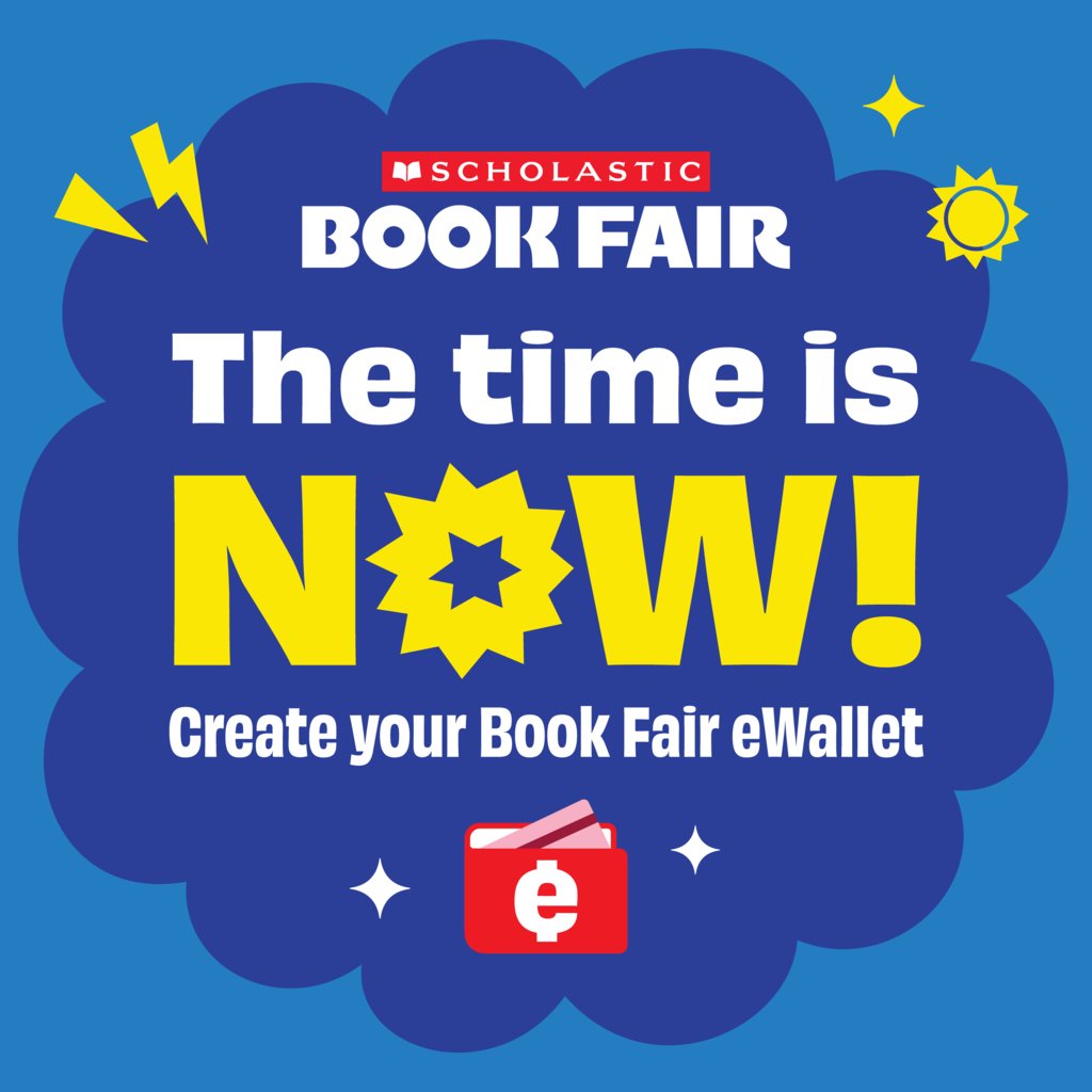 The Scholastic Book Fair will be arriving at the Explorer Library on Monday, October 6! Create your child’s Book Fair eWallet so they can shop cash-free, worry-free, and independently! It’s easy to set up and easy for others to contribute funds!