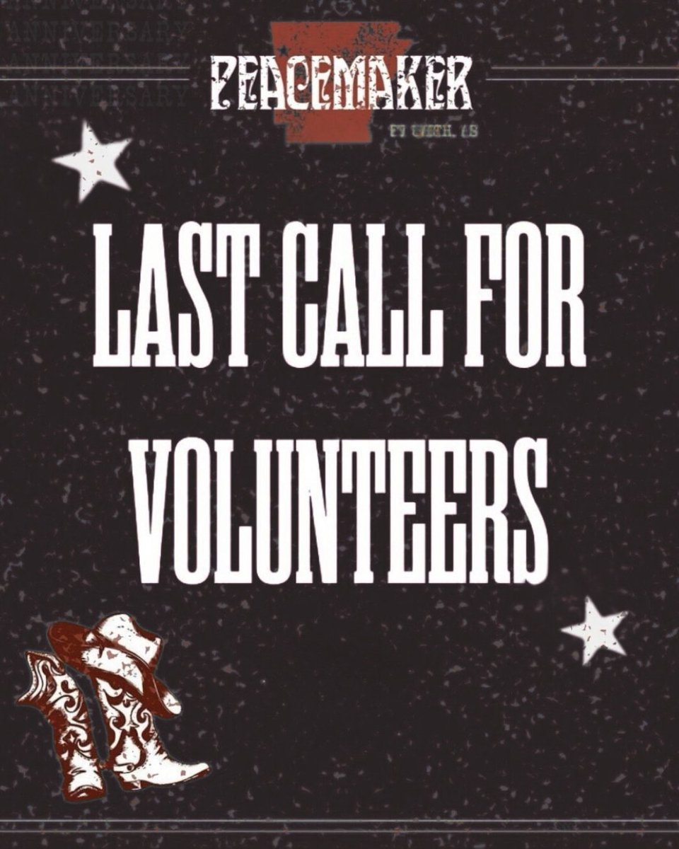 Peacemakerfest's tweet image. 𝐋𝐀𝐒𝐓 𝐂𝐀𝐋𝐋: 𝐕𝐨𝐥𝐮𝐧𝐭𝐞𝐞𝐫𝐬!
If you want to help at Peacemaker this year, email peacemakerFest@gmail.com! 🕊️