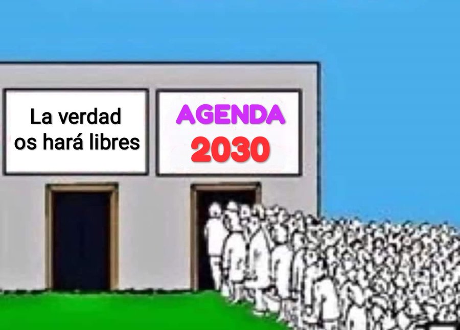 AnaSalanar's tweet photo. @JJDiazMachuca Todos los borregos limítrofes  serán arrastrados por las ideologías y políticas de agenda satánica globalista. https://t.co/6IPKG5xOd7