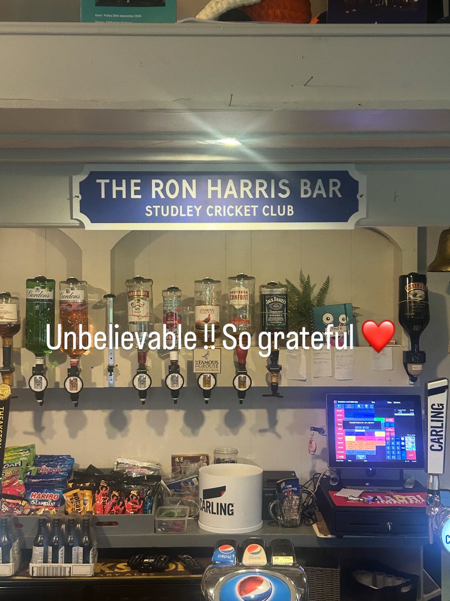 Wow!! Thanks to all involved. <a href="/StudleyCC/">Studley Cricket Club</a> <a href="/steverose85/">Steve Rose</a> <a href="/andyrhodes123/">Andrew Rhodes</a> 
I was speechless!! this means so much to our family.