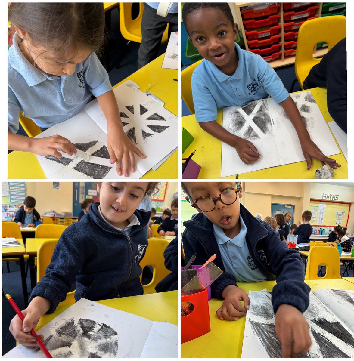 OurLadyMuswell's tweet image. Today, Year 2 explored tonal shading by experimenting with different levels of pressure using their drawing tools. 
@kapowprimary