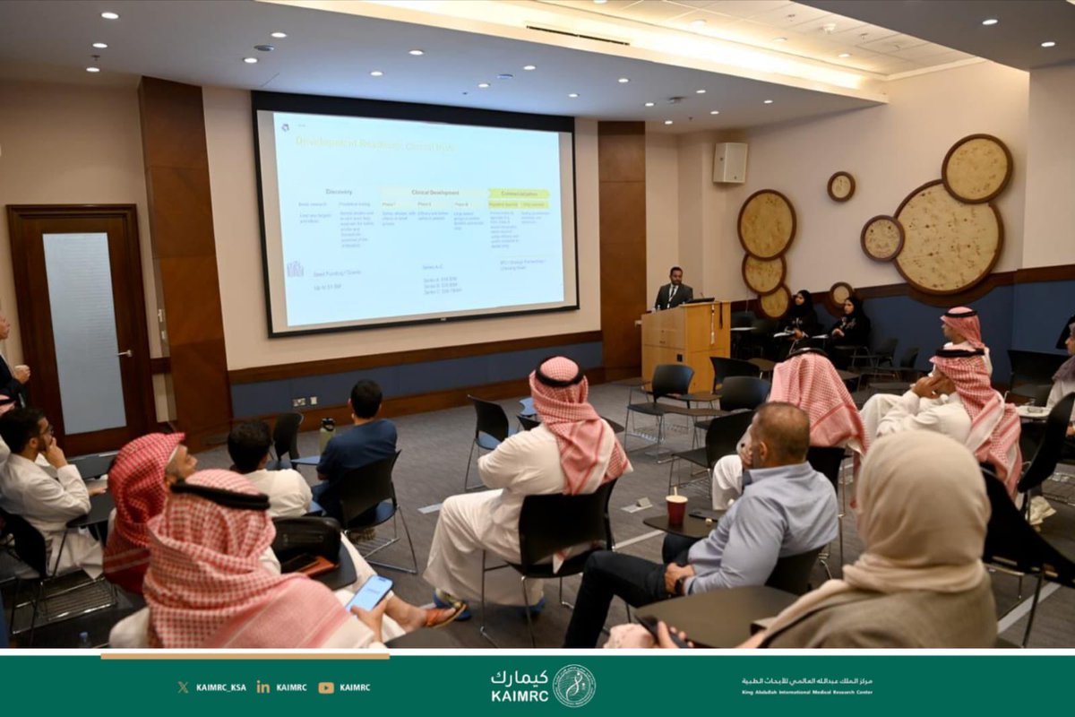 kaimrc_ksa's tweet photo. Shaping the Future of Biotechnology in NEOM!
At #LSIF2025, this breakout session opened new horizons—exploring cutting-edge market analysis frameworks, charting bold roadmaps for product development, and forging powerful partnerships between academia and industry.

Set against the backdrop of NEOM—one of the world’s most ambitious projects—this session wasn’t just a discussion, but a gateway to redefining biotech innovation for the future.

#Biotechnology #NEOM #Innovation #StrategicPartnerships #Vision2030