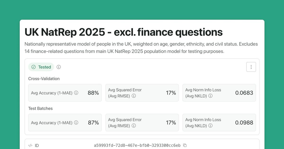 SemilatticeAI's tweet image. Semilattice lets you use the data you have about your users, customers, or market to predict the data you don’t have about them. But how do you know it works for the thing you want to predict?

Today, we’re excited to announce test batches. A new feature which lets you test…