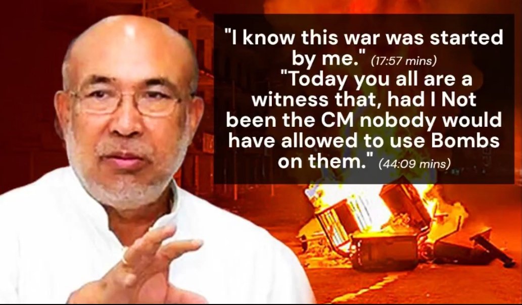 PaulMate6's tweet photo. This is the voice of N birensing. 
🔊 This is undeniably the voice of Manipur CM N. Biren Singh.
His tone, words, and public speaking style match the viral audio 100% — there is no room for doubt.

If this same voice can be recognized in his official speeches, then why is there still no investigation, no action, no accountability?

The Kuki-Zo public has been demanding justice, raising this issue for years now — but their voices are being ignored, silenced, and overlooked.

⚠️ This is not just a technical matter — it's a matter of trust, truth, and justice.
Why is the government, media, and central leadership silent when the truth is this loud?

📢 The Kuki-Zo community demands urgent action.
📢 India deserves transparency — no leader is above the law.

#BirenSingh #ManipurCrisis #KukiZo #ViralAudio #JusticeForManipur #IndiaPolitics #StopStateSilence #ExposeTheTruth