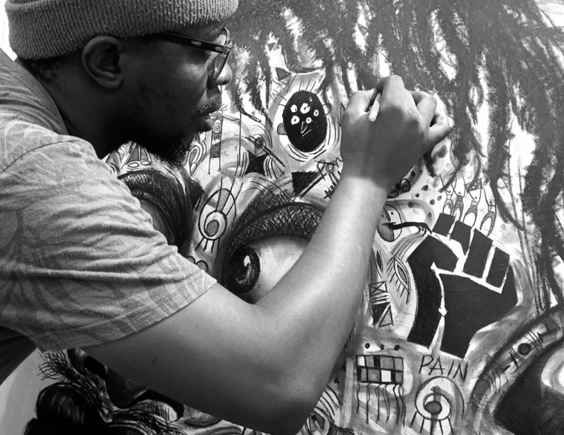 You love art, we love art, but historically it's been a neat container by which to sell an artist's identity of connection, struggle, worldview, and story.   

To this avail we join charcoal, pastel, and acrylic into the character and symbolism that is <a href="/fredartworld/">Fredartworld</a>. 

Between