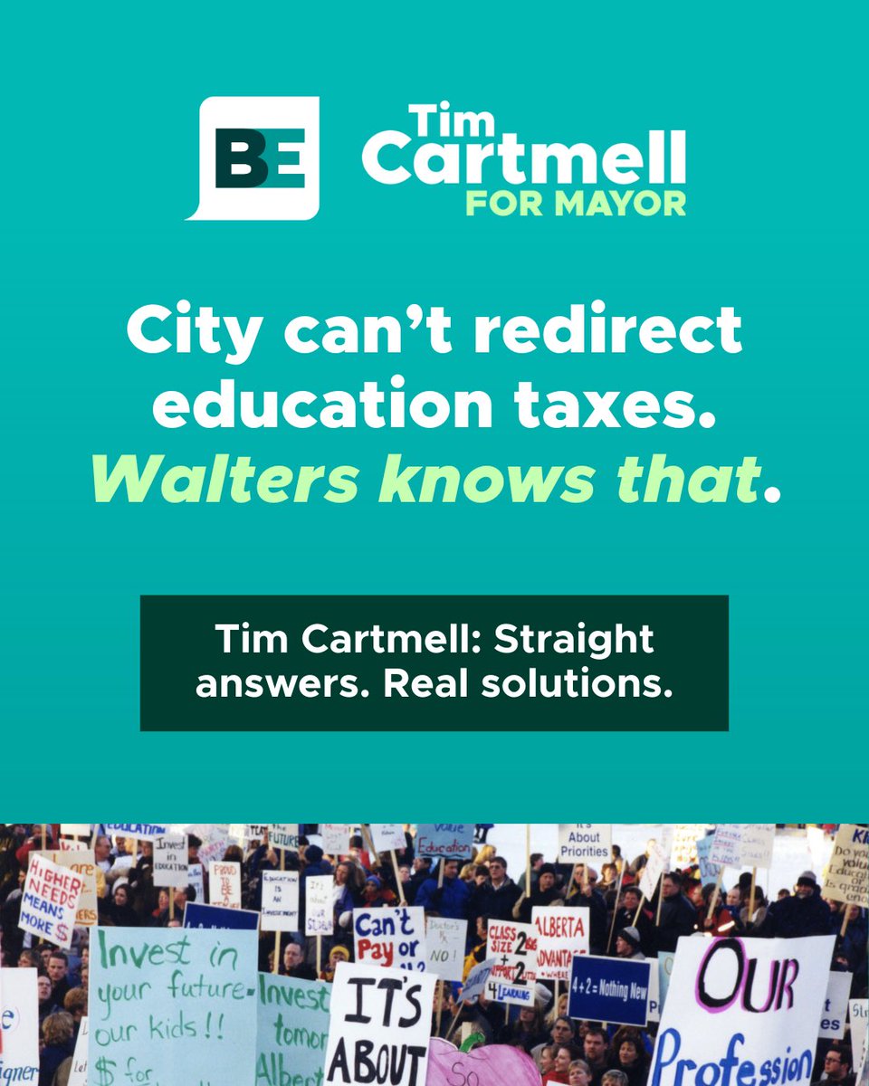 Michael Walters is misleading Edmontonians by suggesting the City can withhold or redirect provincial education property taxes. That’s simply not true.