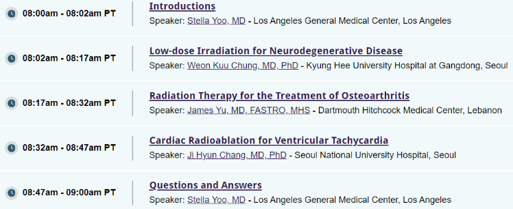 Fantastic turnout at our first KASTRO/KOSTRO Joint Session at #ASTRO25! Special thanks to our speakers, Dr. Weon Kuu Chung, Dr. James Yu (<a href="/jamesbyu/">James Yu</a>), and Dr. Ji Hyun Chang (<a href="/jihyunRadOnc/">Ji Hyun Chang</a>) for their fascinating talks on radiation therapy for Alzheimer's, OA, and V-Tach!