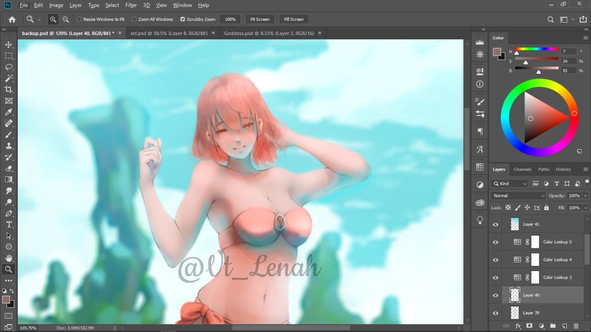 lenah_vt's tweet photo. Just did this project for my client, Lemme know what ya'll think about it?
Sunny days, salty breeze, and a little red tease ❤️🌴
#OC #commissionproject #artpost #BeachVibes #AnimeArt #SummerMood #AnimeStyle #Artmoots #Artshare #Lenah_art https://t.co/fJ9EfFQX21