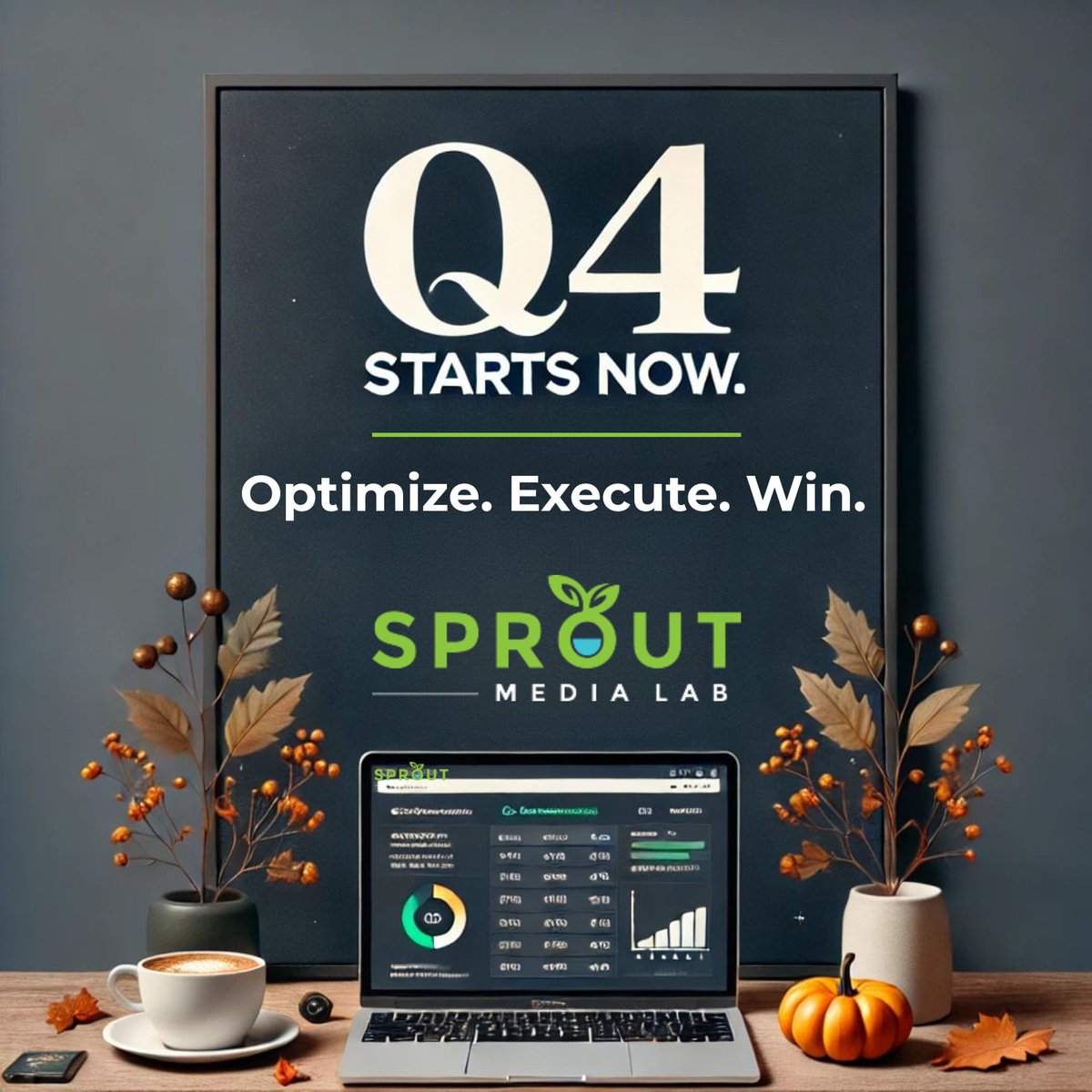 SproutMediaLab's tweet photo. 🍁 Hello, October! Q4 is here—finish strong. 
Tune-up: refresh fall creatives, update GBP, check site speed/UX, plan BFCM, double down on Q3 winners. 

Need a hand? 📞 (800) 617-6975 | https://t.co/6JbD48JsdY 

#Q4Goals #FallMarketing https://t.co/e5Oor6lFfR
