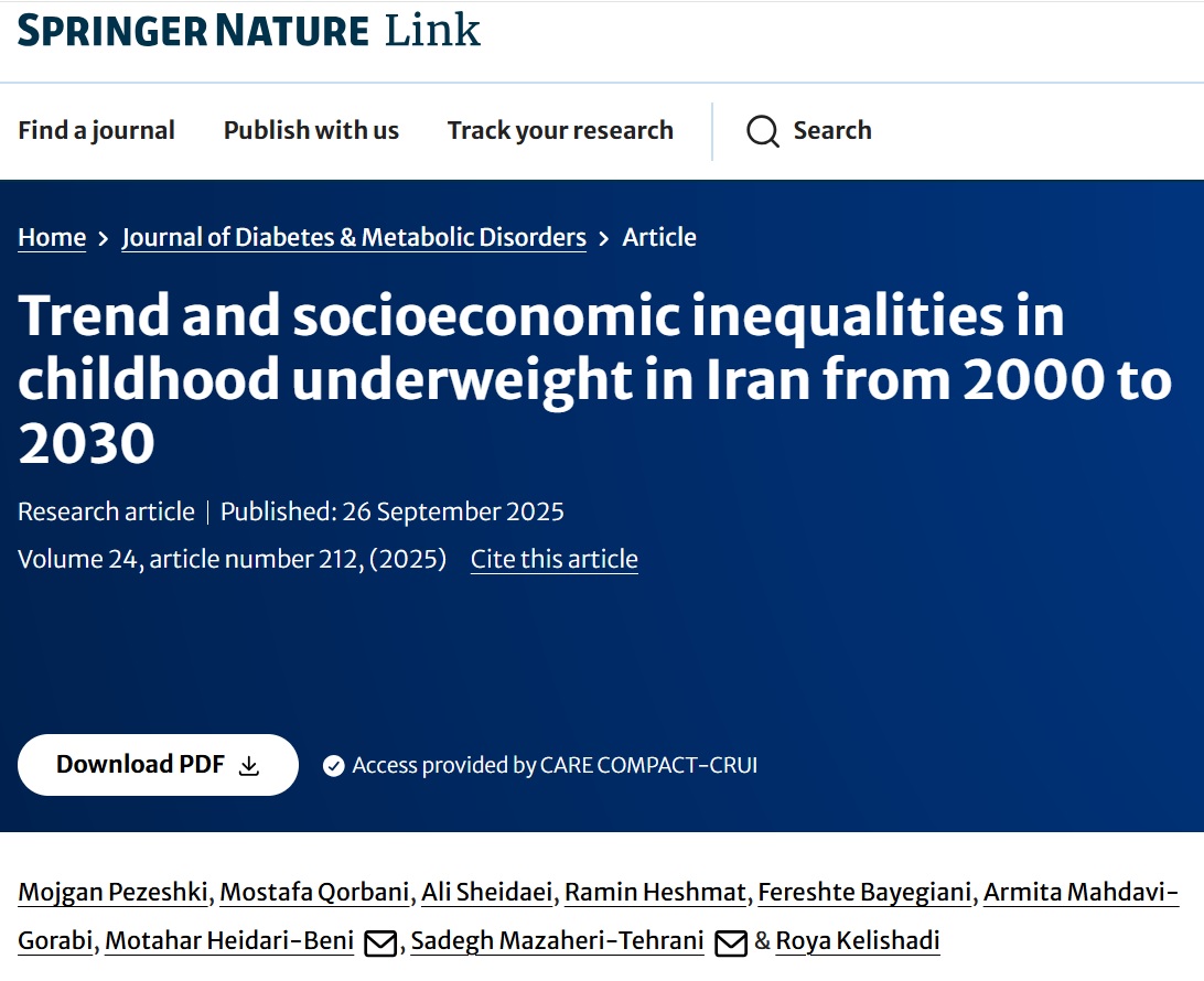 Journal of Diabetes & Metabolic Disorders tweet media