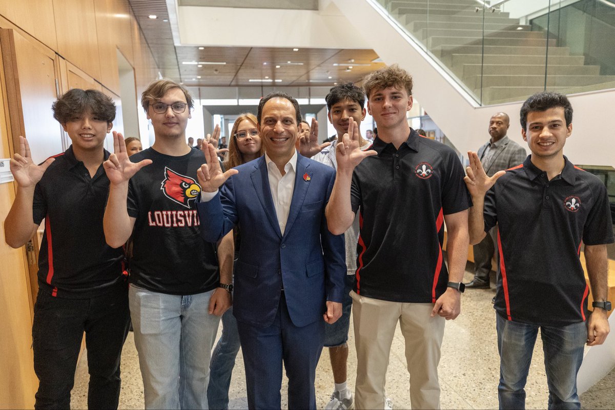 L's Up! I'm so grateful that young people can find a world-class education right here in Louisville.