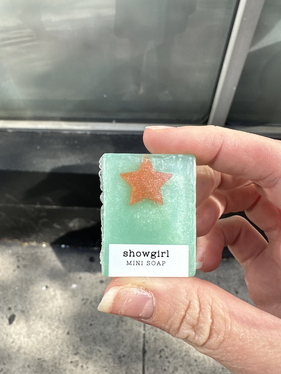 Approaching hour 2 of the pop up line, but I got to meet Duane and get a special Showgirl soap, so it’s worth it.