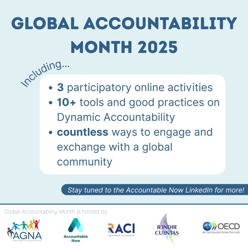 📷 ¡Hoy es el primer día del Mes Global de la Rendición de Cuentas! 👉Únete a nosotros los martes del mes para participar en seminarios web interactivos: bit.ly/2025GAM