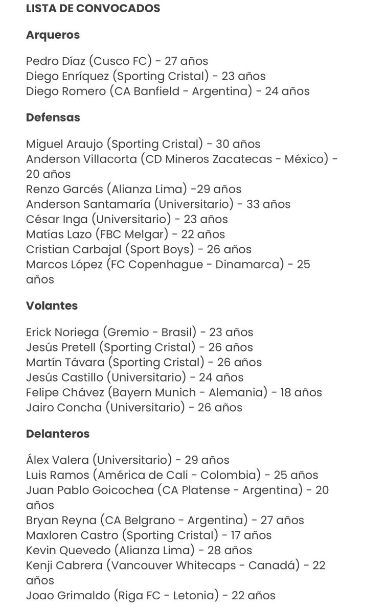 🚨🚨 LISTA DE CONVOCADOS DE MANUEL BARRETO PARA EL PRIMER AMISTOSO DE PERÚ 🆚 CHILE. ¿Es realmente este el inicio del tan ansiado recambio que se pedía en la Selección Peruana? 🇵🇪