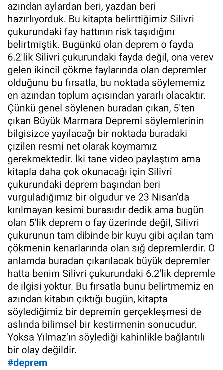 Yeni kitabımız " Marmara'dan Ege'ye Deprem Riski " çıktı. 
#deprem #şenerüşümezsoy #marmaradanegeyedepremriski #kitap