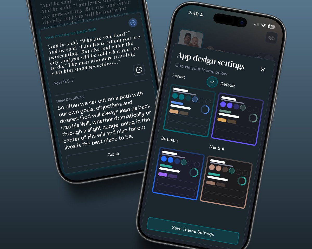 knowhimapp's tweet image. We have just released version 1.0.5 -- this version has Devotionals and an updated theme selector.