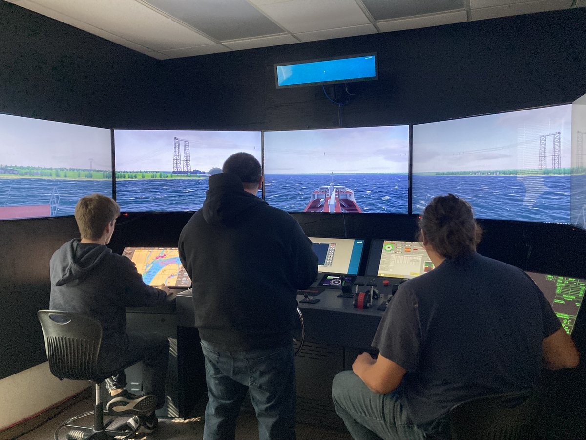 DawnSenator's tweet photo. Visited the Western Arctic Marine Training Centre (WAMTC) in Hay River with Premier R.J. Simpson. Students gain hands-on experience through world-class seafarer training, real-world scenarios &amp; simulations shaping the future of Arctic marine safety. 🌊⚓ https://t.co/yo5T4NxTlT https://t.co/pjJnaytjuS