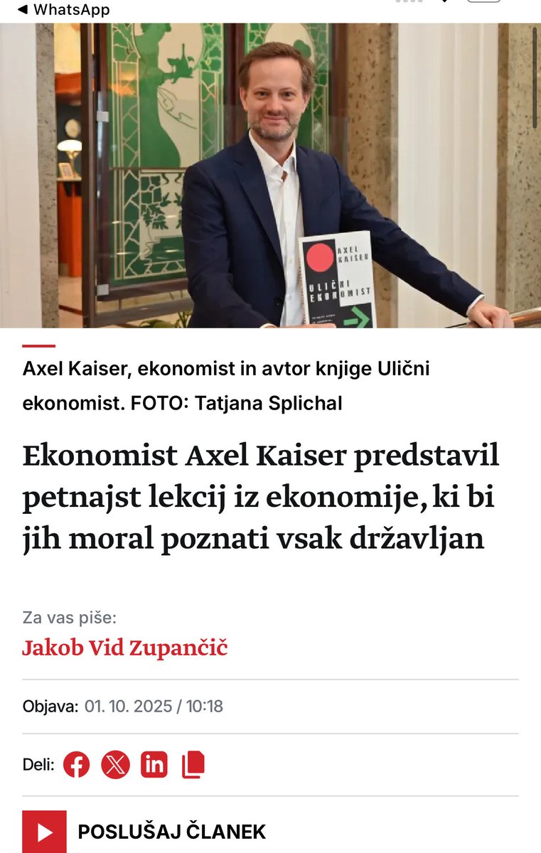 AXELKAISER's tweet image. Seguimos avanzando con El Economista callejero en Europa del este. druzina.si/clanek/ekonomi…