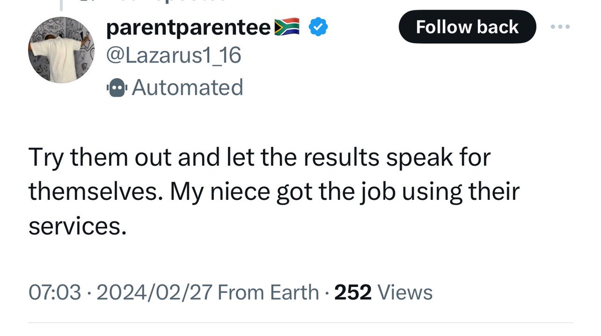 Natasha Huckfield (@dramadelinquent) on Twitter photo You only get one shot at a first impression, so make it count with a properly formatted and presented CV. 
I’ve helped so many people with theirs, let me help you with yours 
CV R150
Cover letter R100
Interview prep R350
Executive resume R750
CV + Standard LinkedIn: R600
CV + You only get one shot at a first impression, so make it count with a properly formatted and presented CV. 
I’ve helped so many people with theirs, let me help you with yours 
CV R150
Cover letter R100
Interview prep R350
Executive resume R750
CV + Standard LinkedIn: R600
CV +