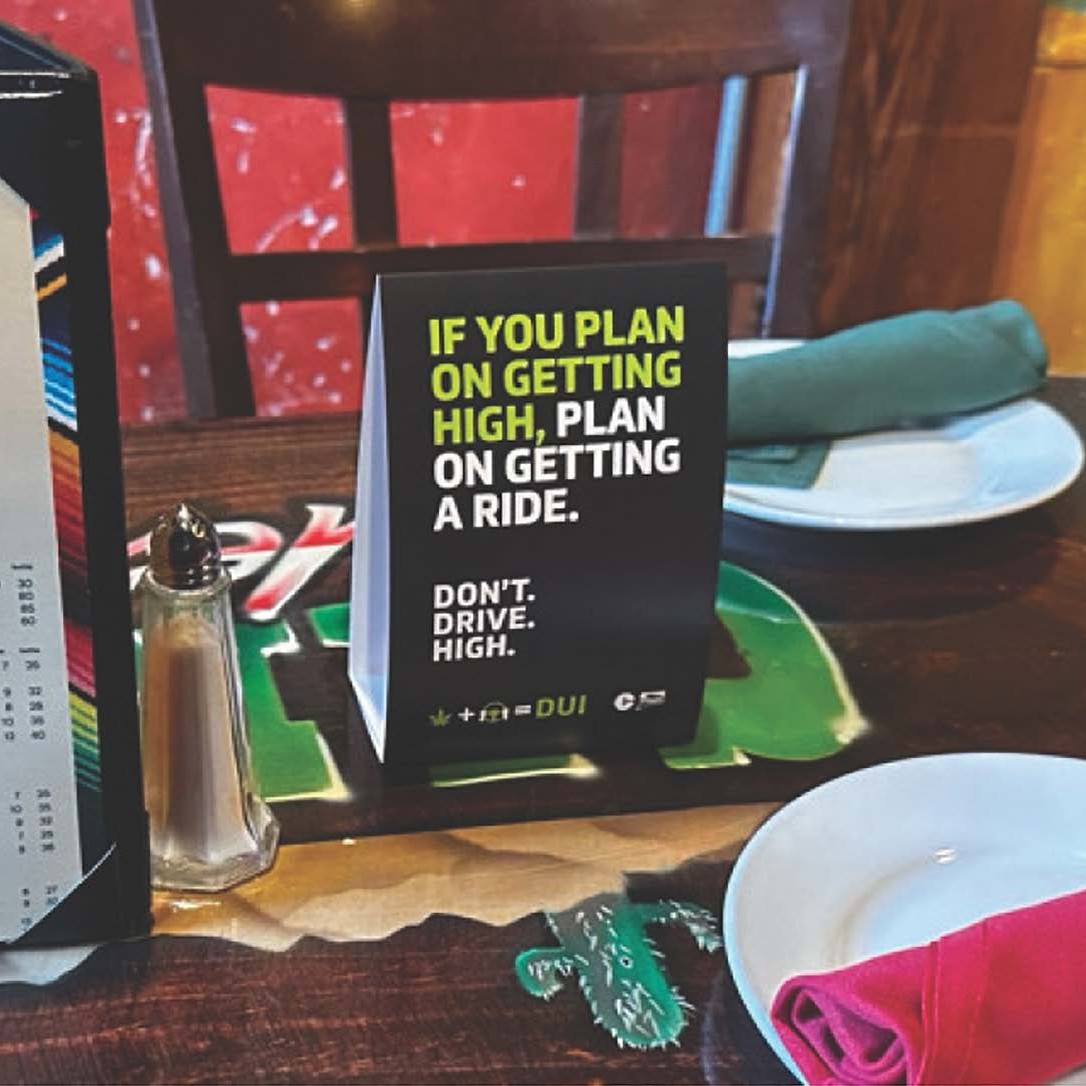 CTDOTOfficial's tweet image. #CTDOT&apos;s #DrivingHighEqualsDUI campaign received the @aashtospeaks 2025 #TransComm #award for Best Indoor &amp;amp; Outdoor Advertising. The campaign shows how getting high can impair driving abilities. We are honored to be recognized for our efforts to remind people to drive safe!