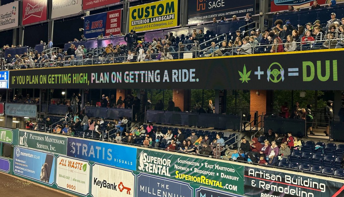 CTDOTOfficial's tweet image. #CTDOT&apos;s #DrivingHighEqualsDUI campaign received the @aashtospeaks 2025 #TransComm #award for Best Indoor &amp;amp; Outdoor Advertising. The campaign shows how getting high can impair driving abilities. We are honored to be recognized for our efforts to remind people to drive safe!