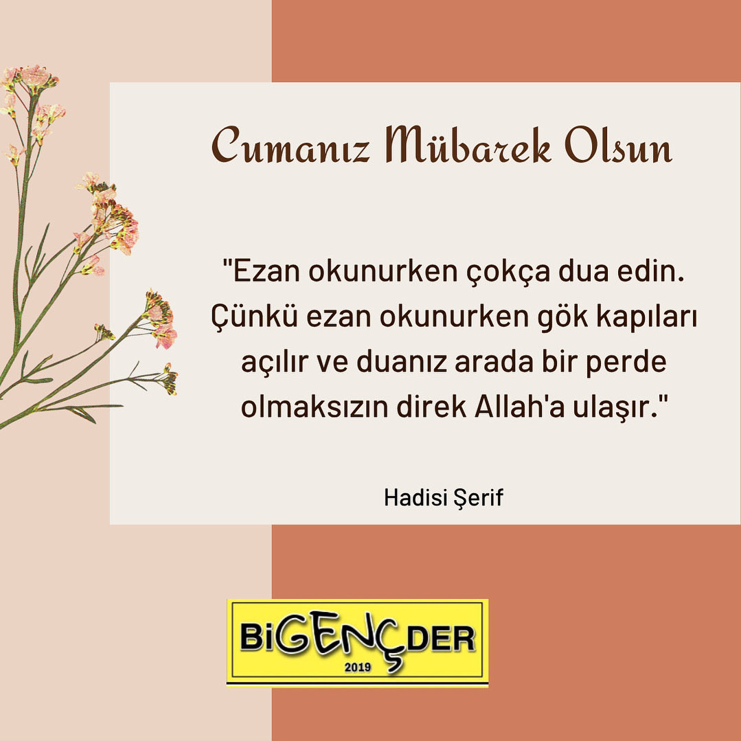 Hayırlı Cumalar Dileriz. 🙏