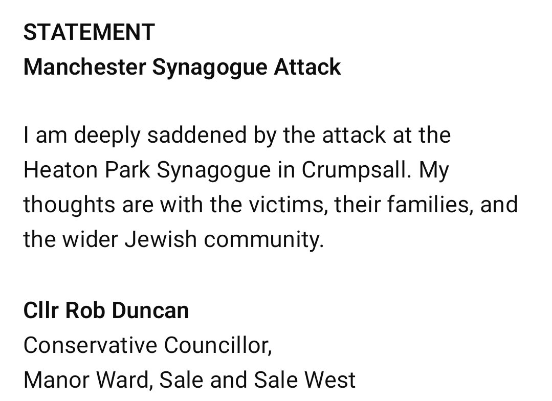 Cllr. Rob Duncan M33 tweet media