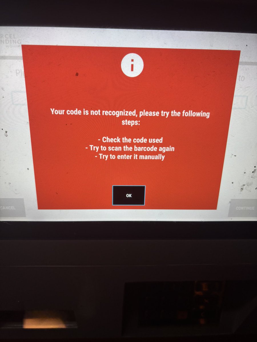 FranHawkins91's tweet photo. @RoyalMailHelp help I can’t collect my parcel I’ve tried scanning and typing both codes about 10 times https://t.co/0oVSiohRFr