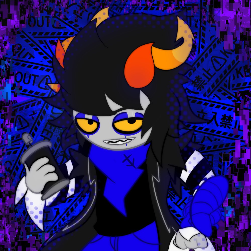 Spectrick2's tweet photo. Made some funny Homestuck arts of my Troll Zargaz Exxult a Funneh critter that strives to make shit happen lol. Or start it depending. https://t.co/nxzYjbe7da