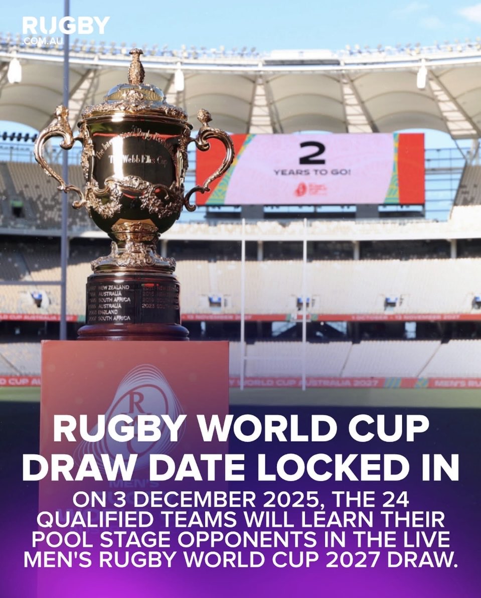 Important date, who will the Eagles play at RWC Australia’27….we will find out 3 Dec’25 ! 🇺🇸🦅