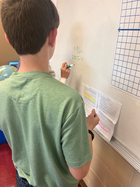 MrsCookMSMath's tweet image. Ss are applying their knowledge of the Pythagorean theorem to solve questions that requires a lot of thinking. Their conversations sound like music to my teacher ears.