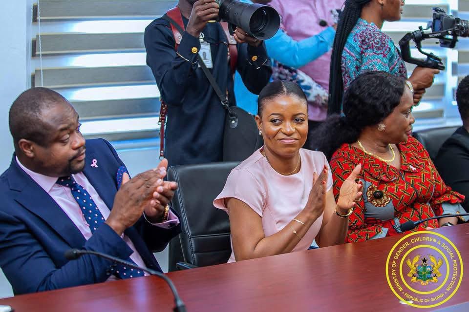 Pink month...

A Vice-President who cares Prof <a href="/NJOAgyemang/">Professor Naana Jane Opoku-Agyemang</a> ❤️