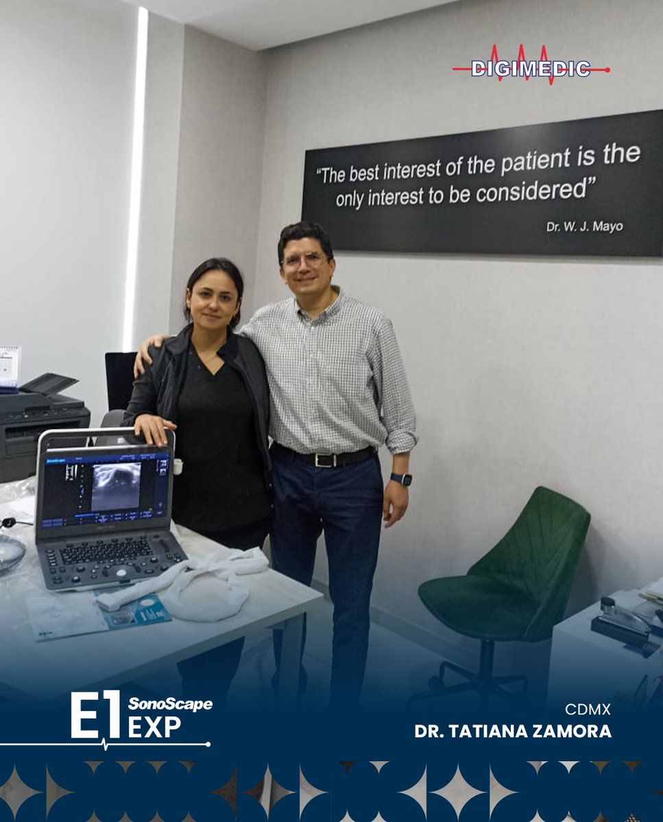 🌟 ¡Dra. Tatiana Zamora, la innovación portátil ya está en sus manos! 🌟
Con la adquisición de su SonoScape E1 Exp, suma a su práctica médica un ultrasonido compacto, preciso y versátil, diseñado para ofrecer imágenes claras y diagnósticos confiables en cualquier lugar.

🚀 El E1