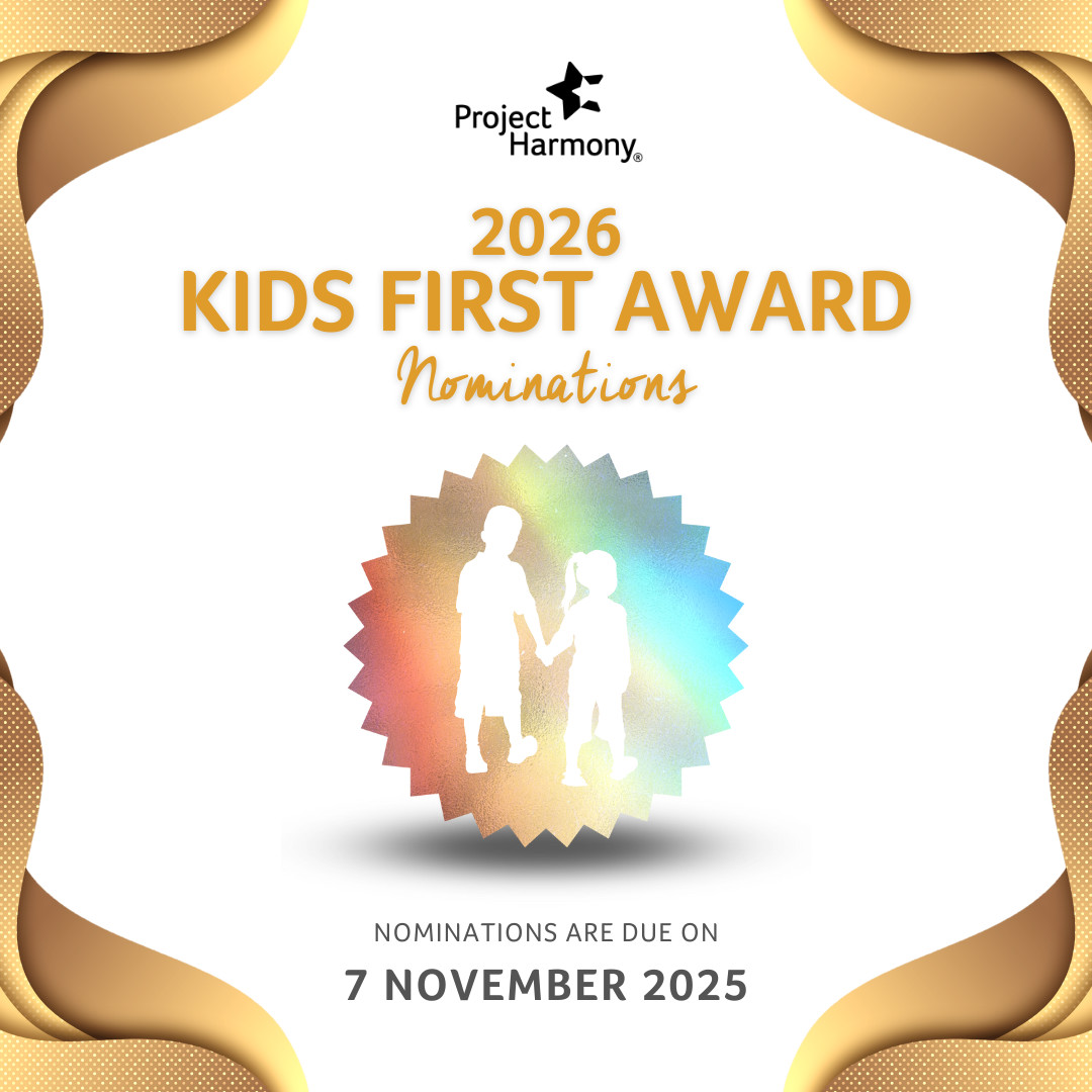 ProjectHarmony2's tweet image. Do you know someone who puts Kids First? Nominate them for the Kids First Award! This annual award honors a professional or community member who has significantly and positively impacted the field of child abuse. Learn more and complete the form at projectharmony.com/kids-first-awa….