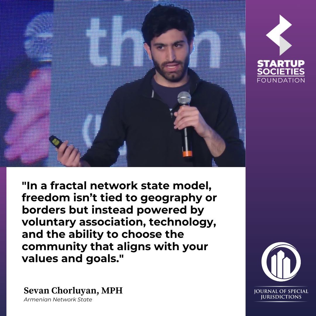 📌 Quote of the Week!

Sevan Chorluyan presents the Federated Fractal Network-State—a model where governance starts with individuals and scales to federations through receipt-tokens, autonomy, and accountability. 

Read in Journal of Special Jurisdictions, Issue , Issue V.
🔗