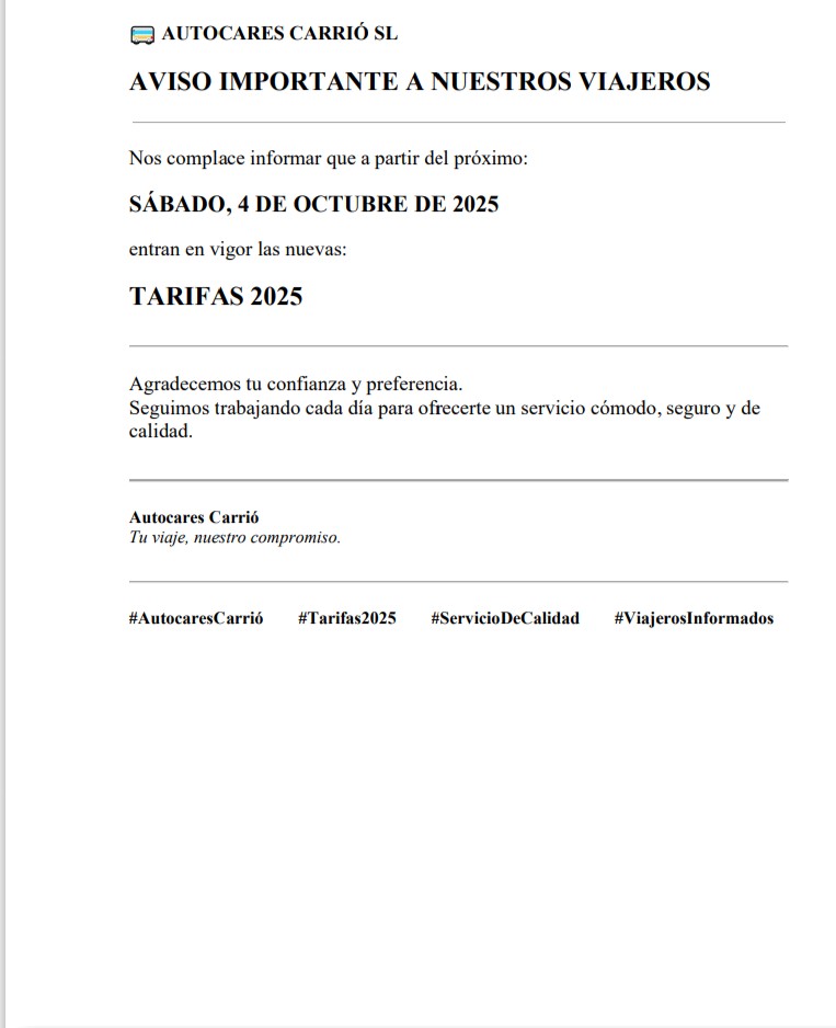 Autocares Carrió - El Zurdo tweet media