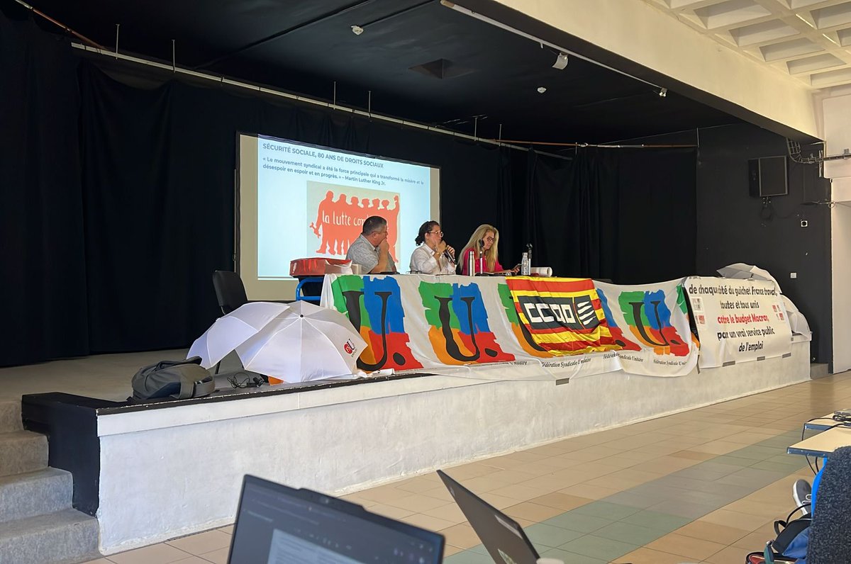 <a href="/ccoo_fsc_cat/">fsc-ccoo ➕drets➕ democràcia➕sindicat</a> participem a la mani convocada per la FSU Emploi Occitània i altres sindicats sota el lema: per les nostres pensions,els nostres llocs de treball i els nostres salaris, i també a l’assemblea de <a href="/FdrationSyndic1/">Fédération Syndicale Unitaire</a> ,reforçant els vincles de solidaritat sindical✊