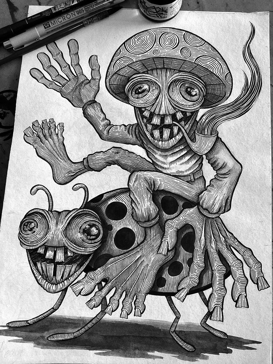 Wizard Inktober!🖤🐞
Day 2: Wizard with Giant Ladybug.
You can still participate!
house-of-wizards-website.vercel.app/inktober?fbcli…