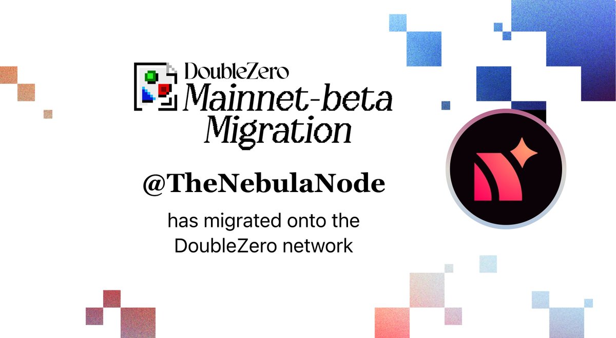 <a href="/TheNebulaNode/">Nebula Node</a> 🤝 <a href="/doublezero/">DoubleZero IBRL/acc</a> 

IBRL