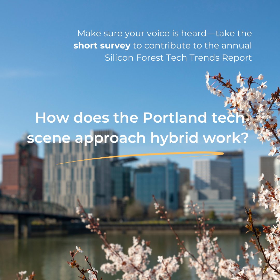ProFocusTech's tweet image. What hybrid work trends do you anticipate for 2026?
Share your thoughts in our annual Silicon Forest Tech Trends survey: surveymonkey.com/r/55RMBHN #Hybrid #Benefits